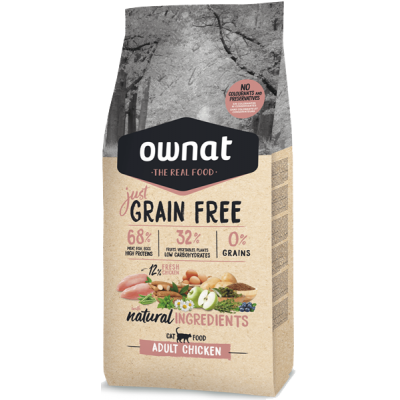 JUST GRAIN FREE ADULT CHICKEN CAT 8 KG