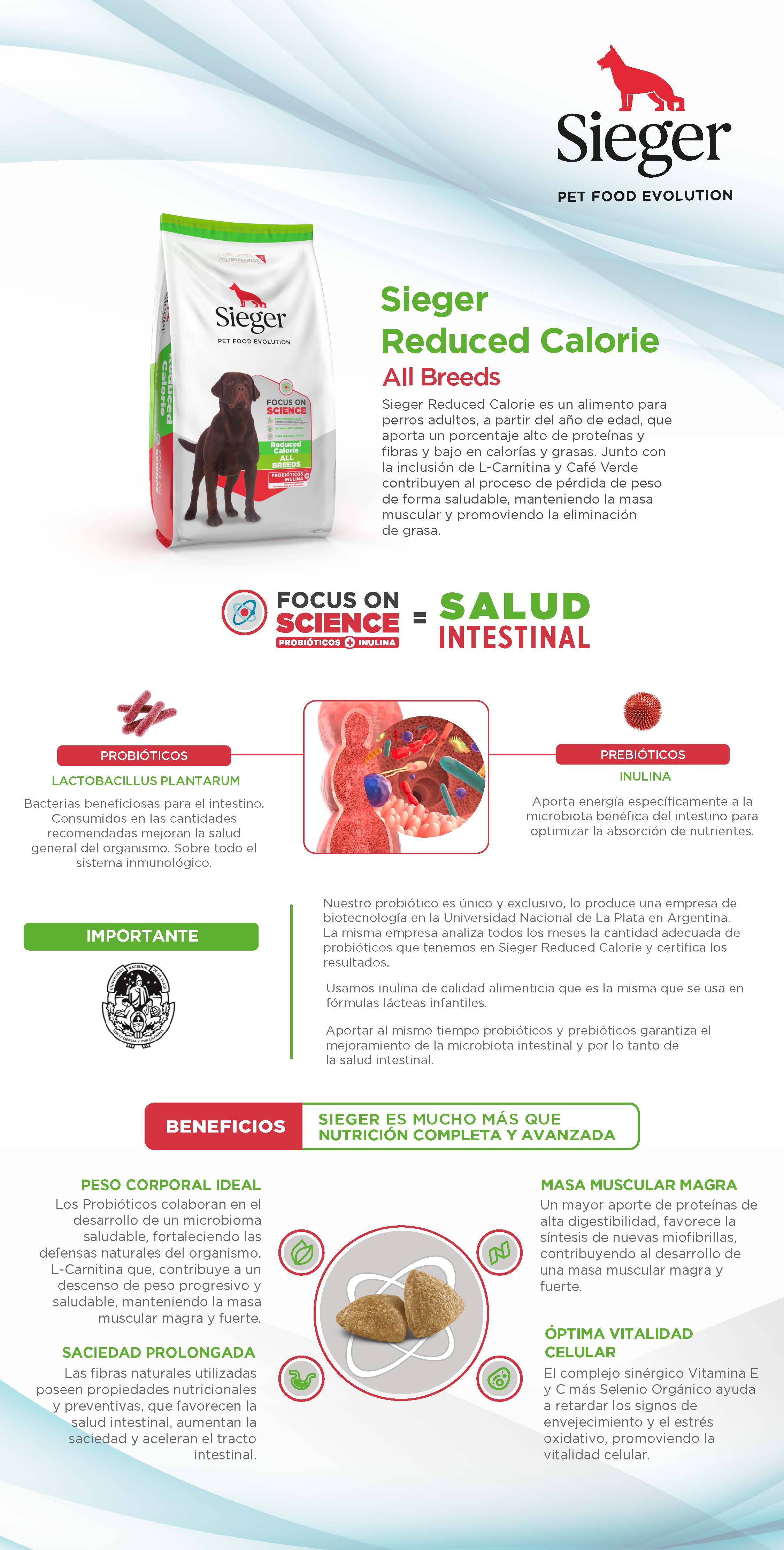 Dossier tecnico Sieger Reduced Calorie